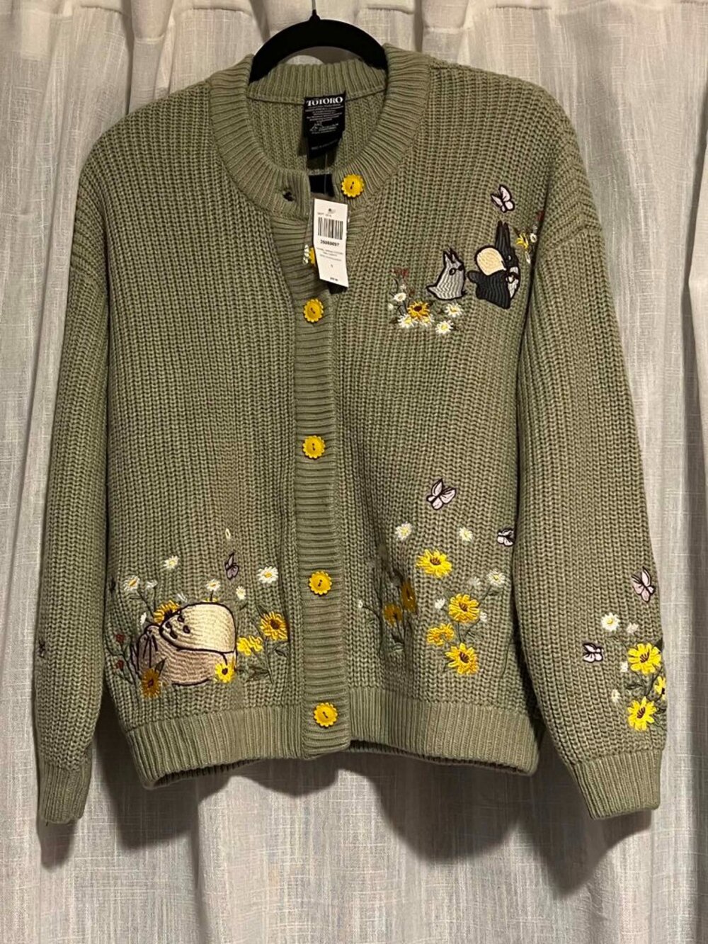 Her Universe Studio Ghibli My Neighbor Totoro Floral Embroidered Cardigan
